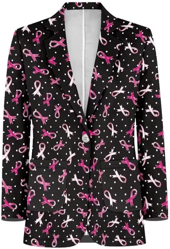 Womens Casual Blazes Open Front Long Sleeve One Button Regular Fit Jackets Suit Coat
