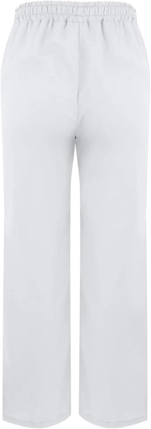 Womens Casual Cotton Linen Pants Lightweight Summer Relax Fit Elastic Waist Plus Size Solid Lounge Long Trousers