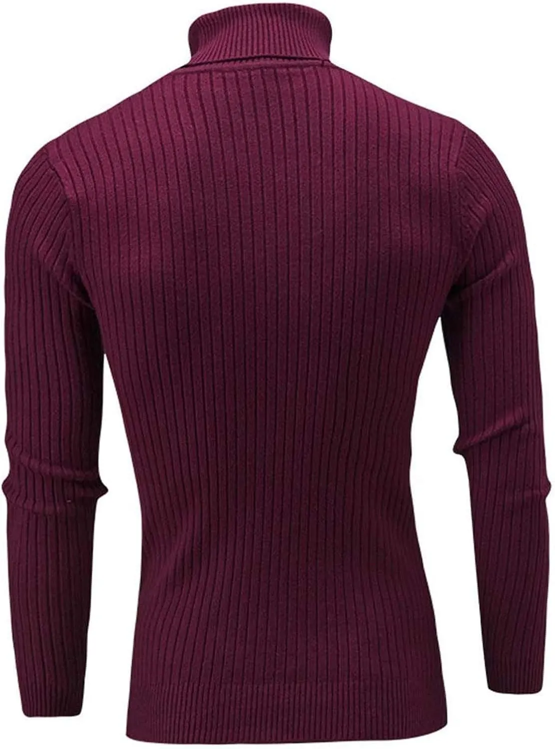 Womens Casual Turtleneck Oversized Knit Sweater Plus Size Winter Clothes Ribbed Knit Sweater Tops Cotton Jumper Blouse