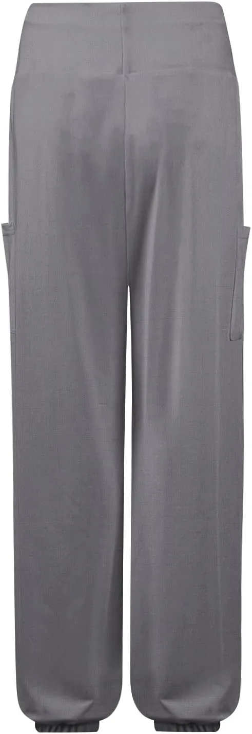 Women's Harem Pants, Hippie Palazzo Pants Boho Joggers High Waist Drawstring Trousers Flowy Clothes Pant with Pockets A1