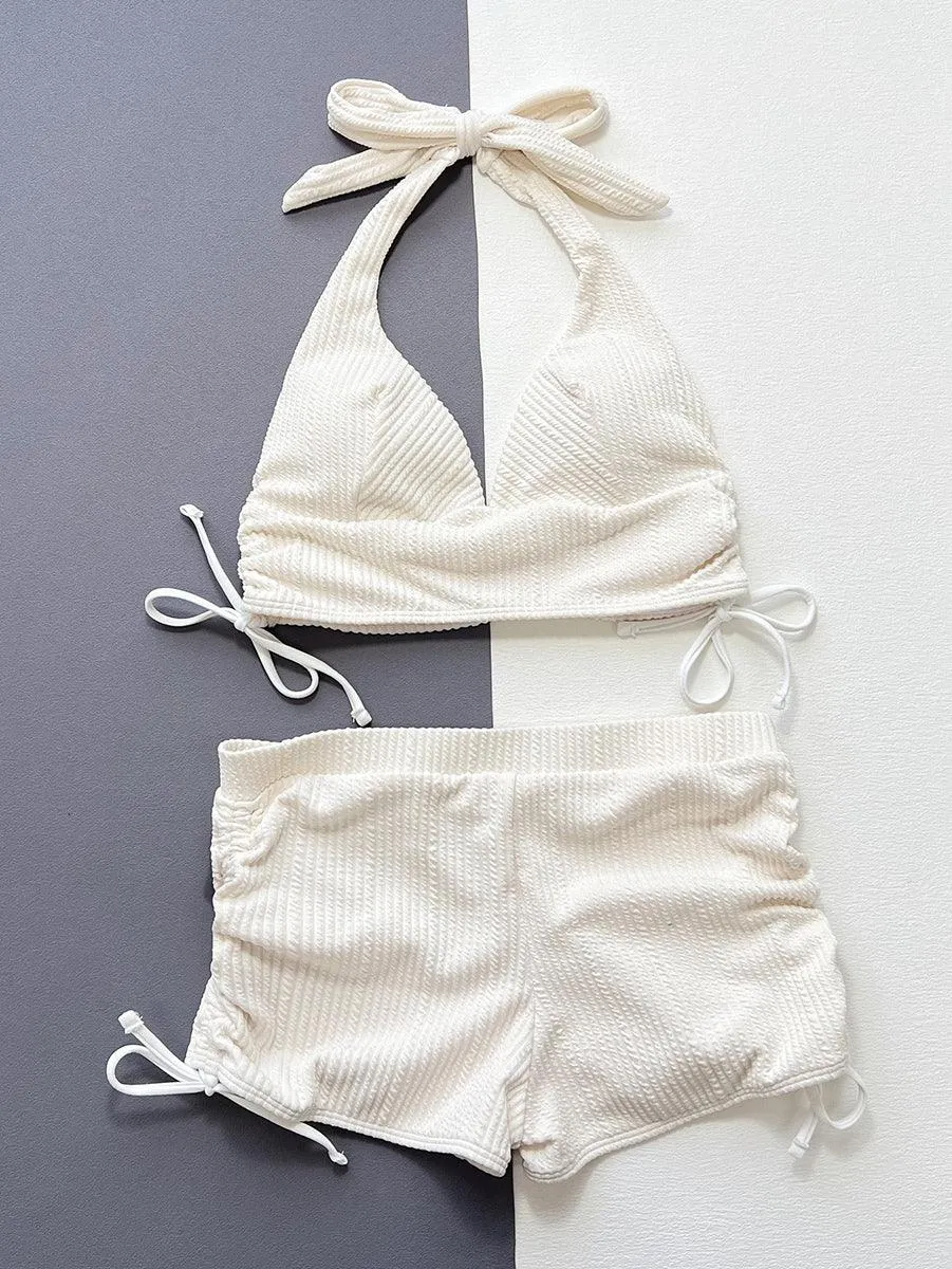 Women's High Waisted Bikini Set - Elegant Two-Piece Beachwear