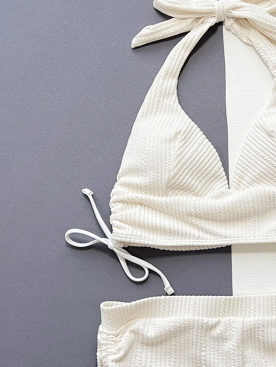 Women's High Waisted Bikini Set - Elegant Two-Piece Beachwear