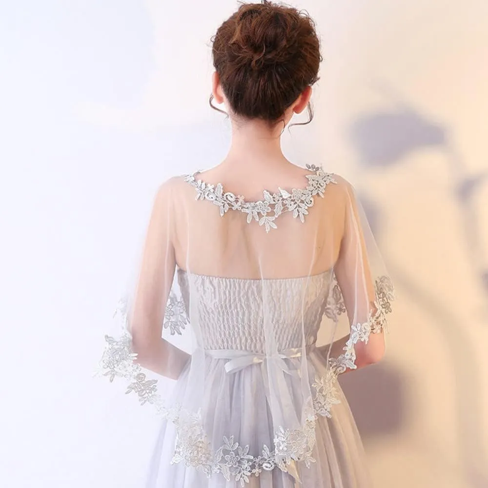 Women's Lace Wedding Bridal Bolero Jackets Shawl Formal Party Prom Evening Cape for Bride Bridesmaid Wrap Shrugs