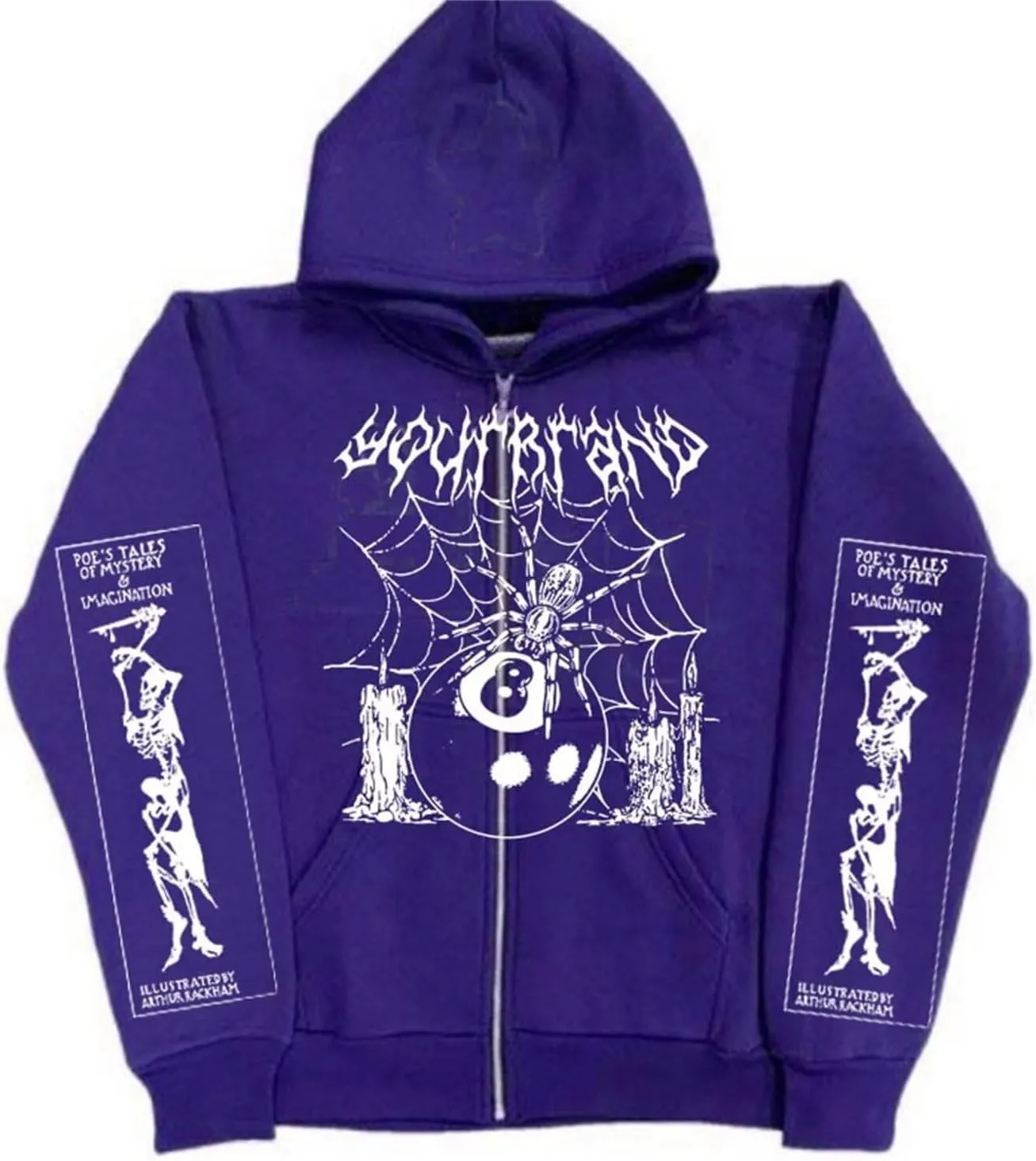 Womens Men Y2K Skull Hoodie Graphic Zip Up Grunge Hoodie Long Sleeve Casual Vintage Sweatshirt Goth Oversized Jacket