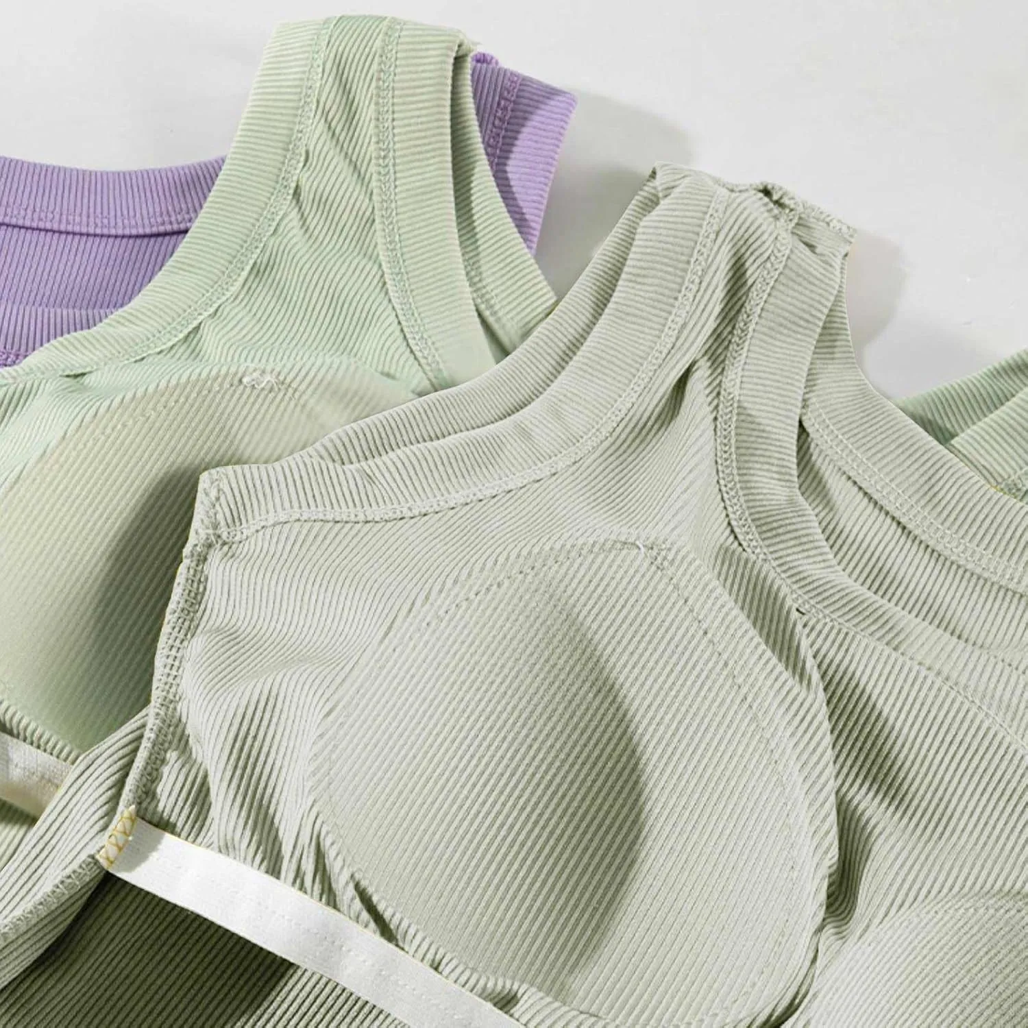 Womens Modal Built-in Bra Padded Camisole Solid Soft Yoga Tanks Tops Sleeveless Casual Comfy Workout Basic Yoga Vest