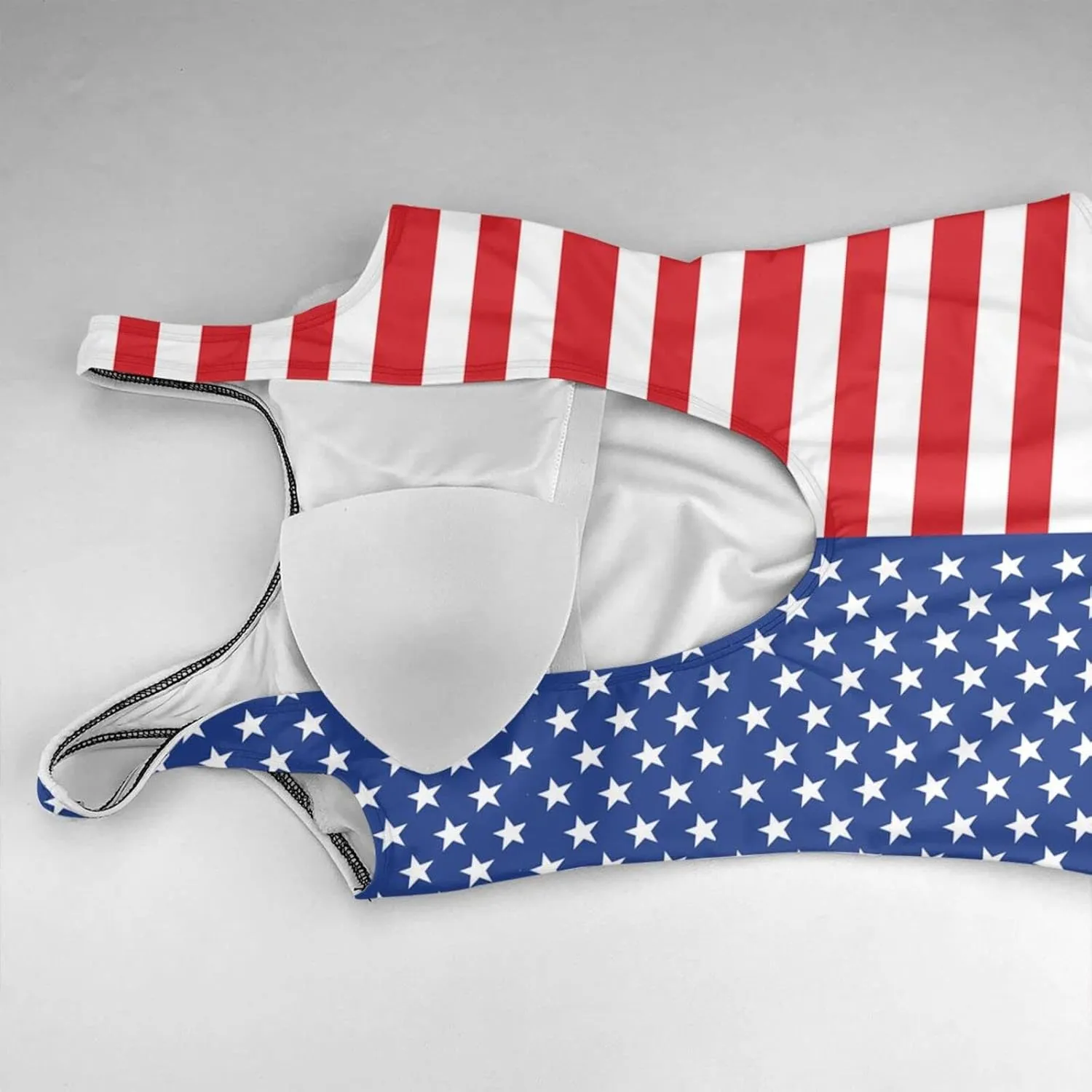 Women's One Piece Swimsuit Retro Athletic Training Swimwear Beachwear