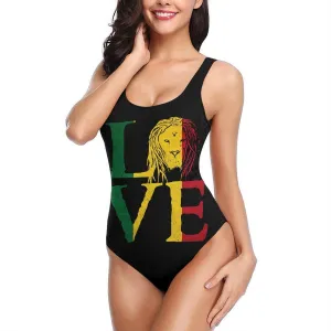 Women's One Piece Swimsuit Retro Athletic Training Swimwear Beachwear