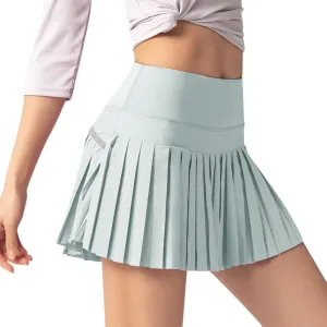 Womens Pleated Tennis Skirts with Shorts Preppy High Waisted Mini Skirt Golf Skort Athletic Skirts Active Workout Pickball