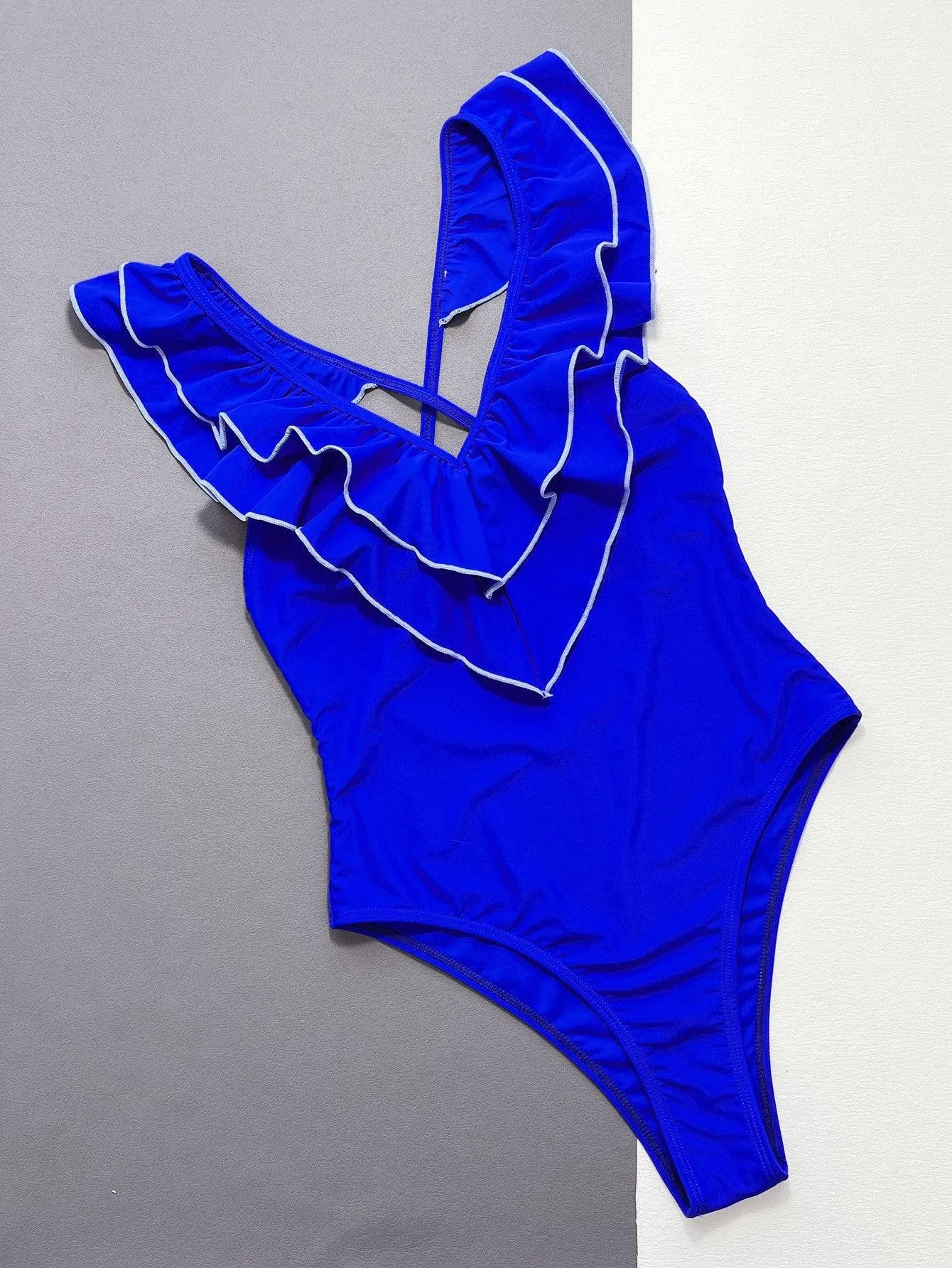 Women's Ruffled One Piece Swimsuit - Sexy Beach & Pool Swimwear | GFIT