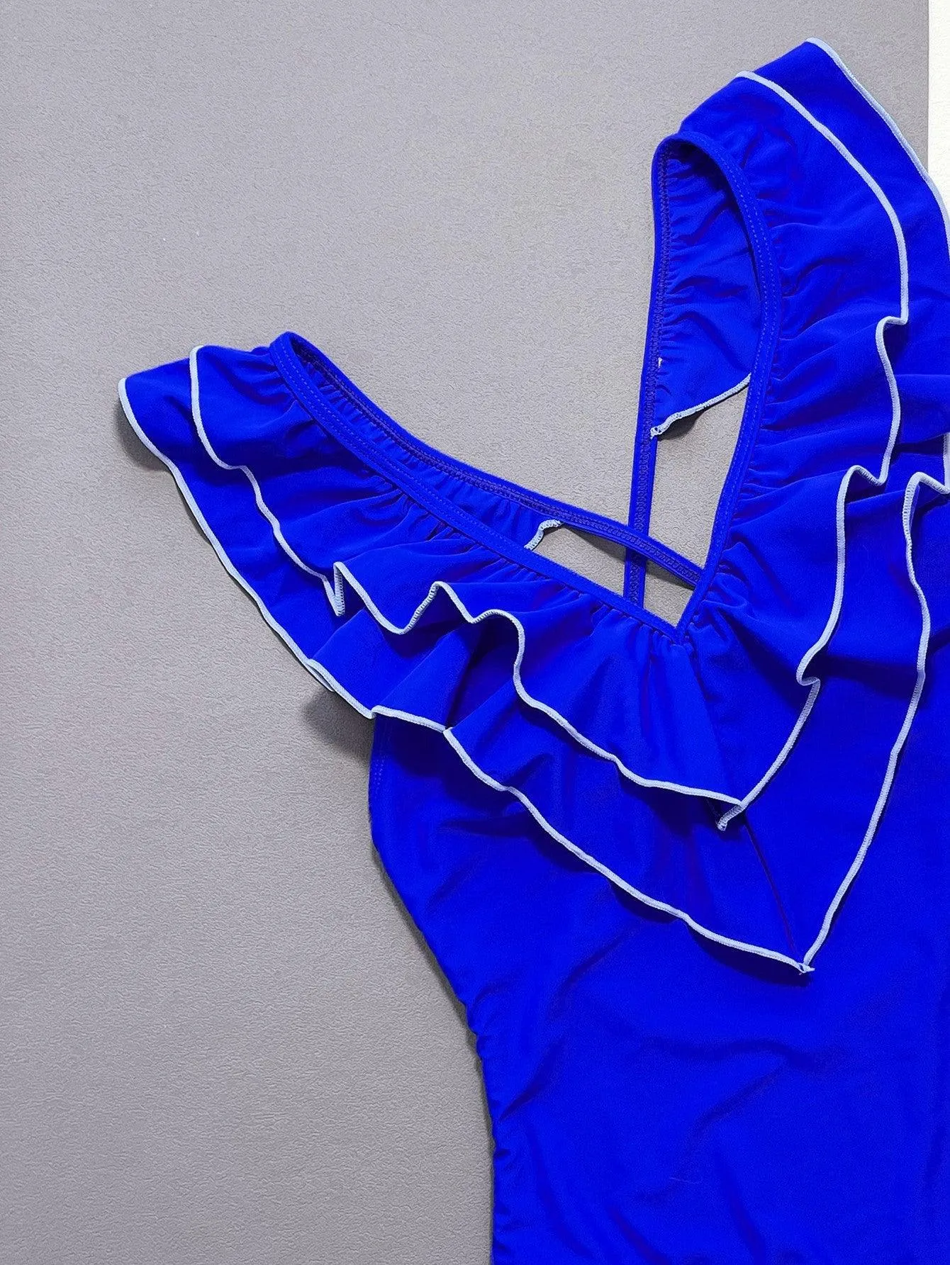 Women's Ruffled One Piece Swimsuit - Sexy Beach & Pool Swimwear | GFIT