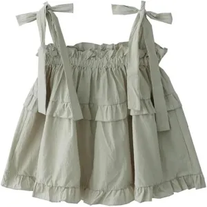 Women's Solid Color Loose Pleated Camisole