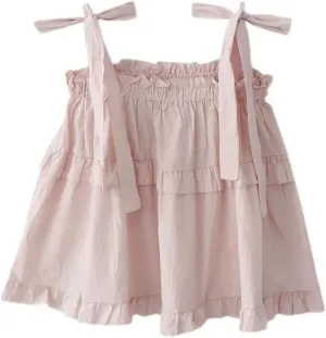 Women's Solid Color Loose Pleated Camisole
