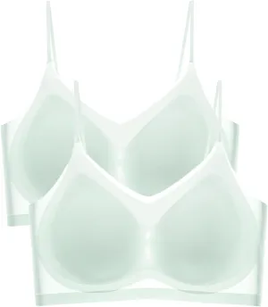 Womens Sports Bras Spaghetti Strap Padded Bras Plus Size Workout Bras Wireless Casual Camisole Workout Yoga Gym Tops