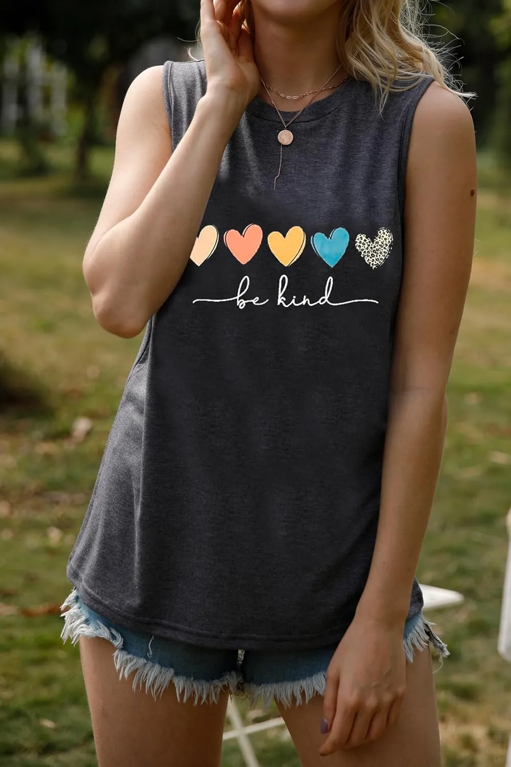 Womens Summer Tank Tops Beach Vacation Fashion Outfits Clothes Loose Fit Casual Crewneck Spring Sleeveless Shirts