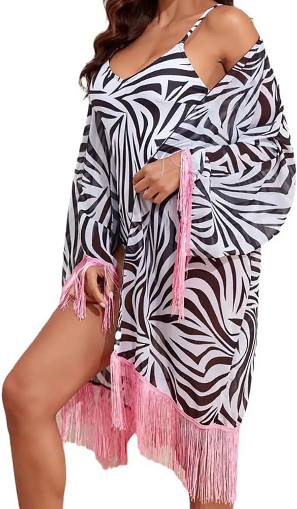 Women's Swimming Suit Floral Print Bikini Set One Pieces Cover Up Set or Bra with Cutout Shorts Sarong Bathing Suit