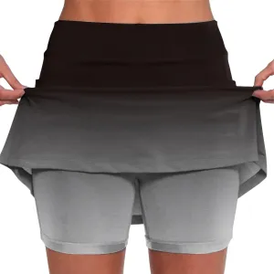 Women's Tennis Skirts with Pocket High Waisted Golf Activewear Skorts Mini Summer Running Skirts with Inner Shorts