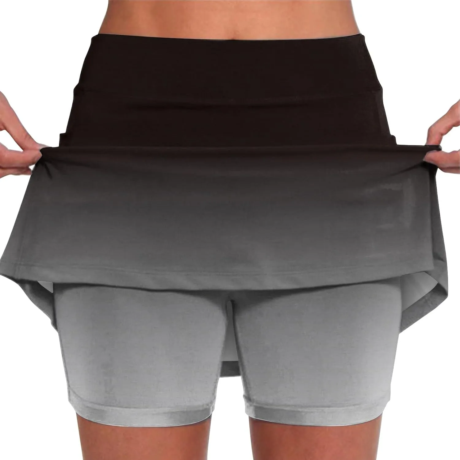 Women's Tennis Skirts with Pocket High Waisted Golf Activewear Skorts Mini Summer Running Skirts with Inner Shorts