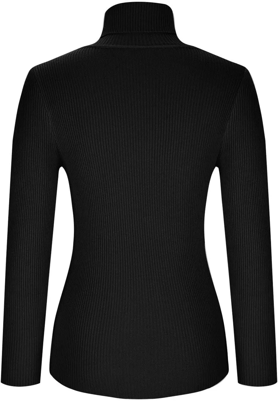Womens Turtleneck Long Sleeve Sweater Casual Ribbed Thermal Fitted Sweaters Chunky Cable Knit Sweater Pullover 2025