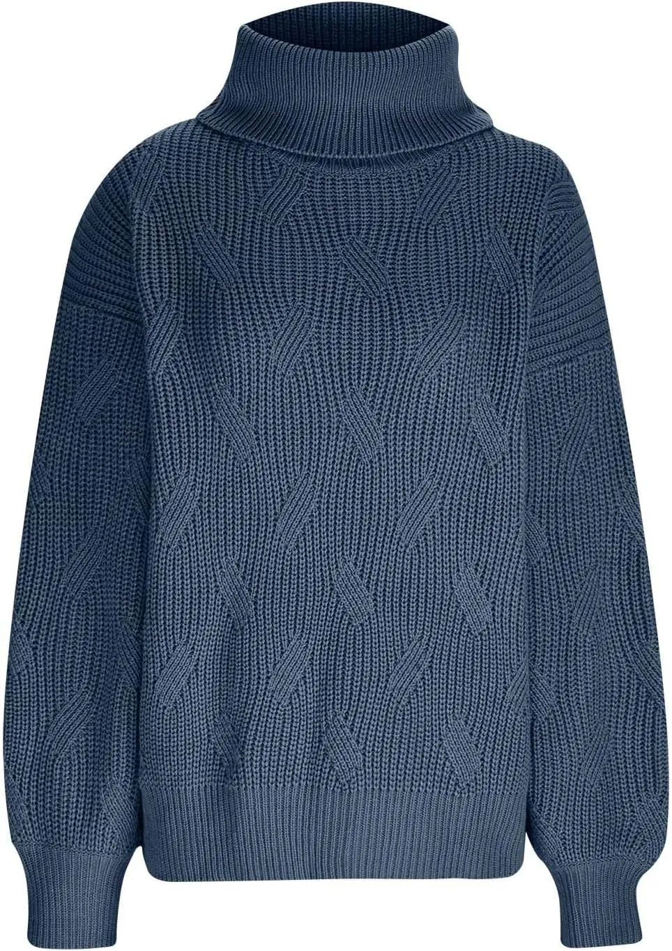 Womens Turtleneck Oversized Sweaters Chunky Long Sleeve Loose Casual Pullover 2023 Fashion Slouchy Knit Jumper Tops