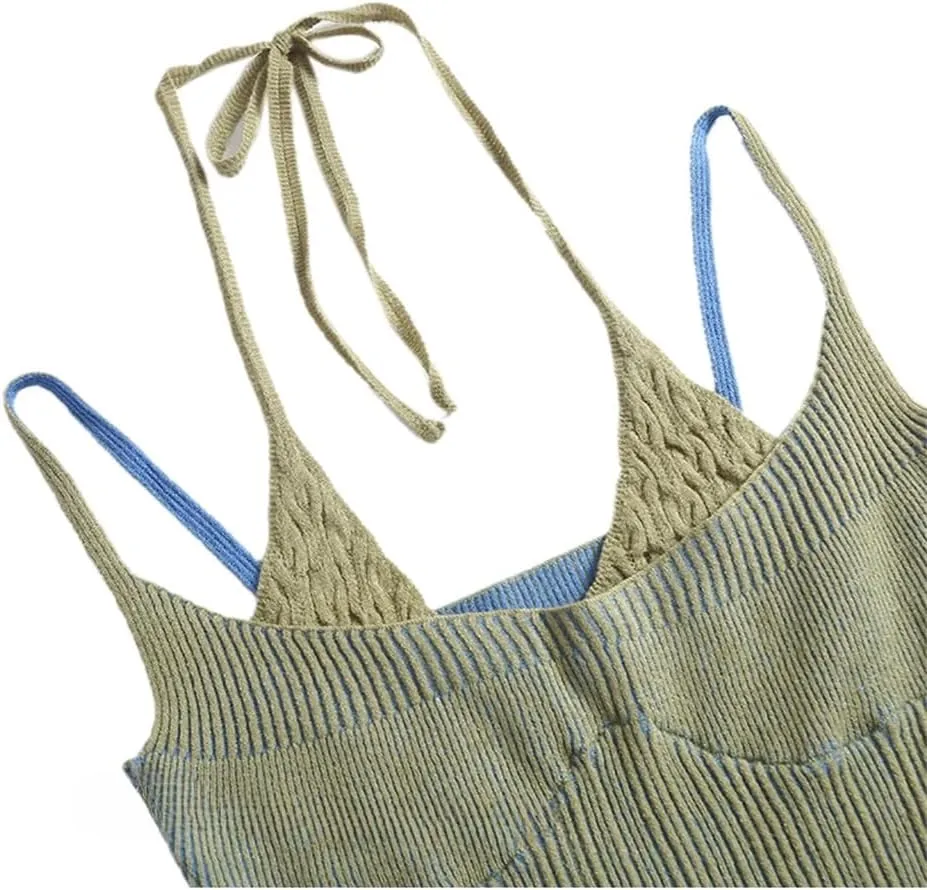 Women's Vintage Faux Two-Piece Crochet Camisole