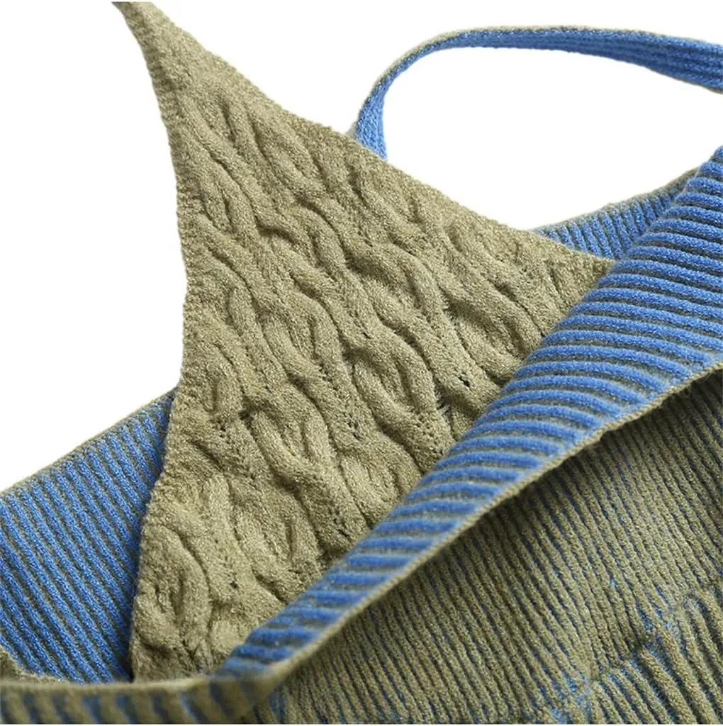 Women's Vintage Faux Two-Piece Crochet Camisole