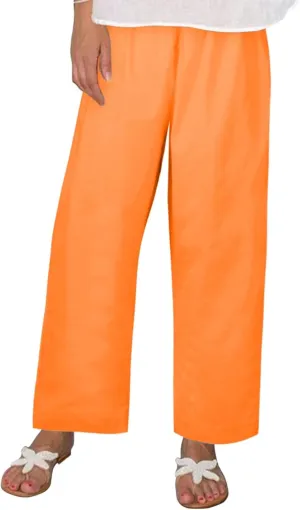 Women's Wide Leg Sweatpants Winter Rayon Sports Pants with Pockets Straight Leg Elastic Waist