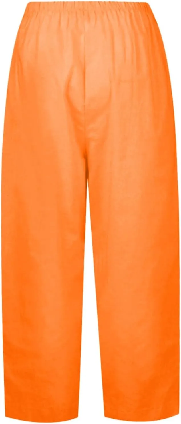 Women's Wide Leg Sweatpants Winter Rayon Sports Pants with Pockets Straight Leg Elastic Waist