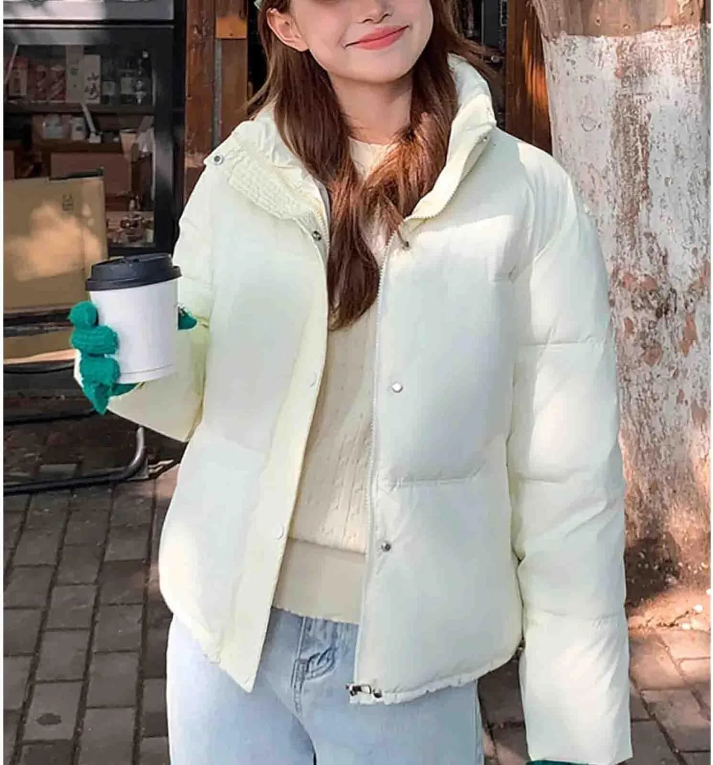 womens winter coats Waterproof Down Cotton Padded Jacket Short Women's Winter Clothes Puffer Jacket Coat