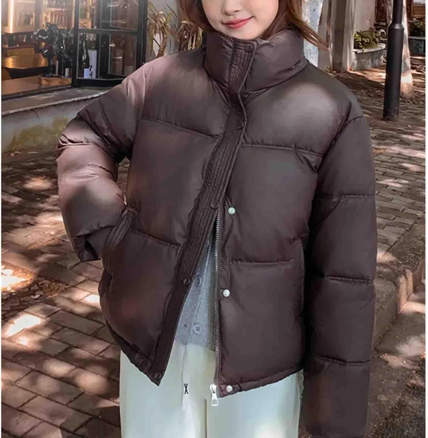 womens winter coats Waterproof Down Cotton Padded Jacket Short Women's Winter Clothes Puffer Jacket Coat
