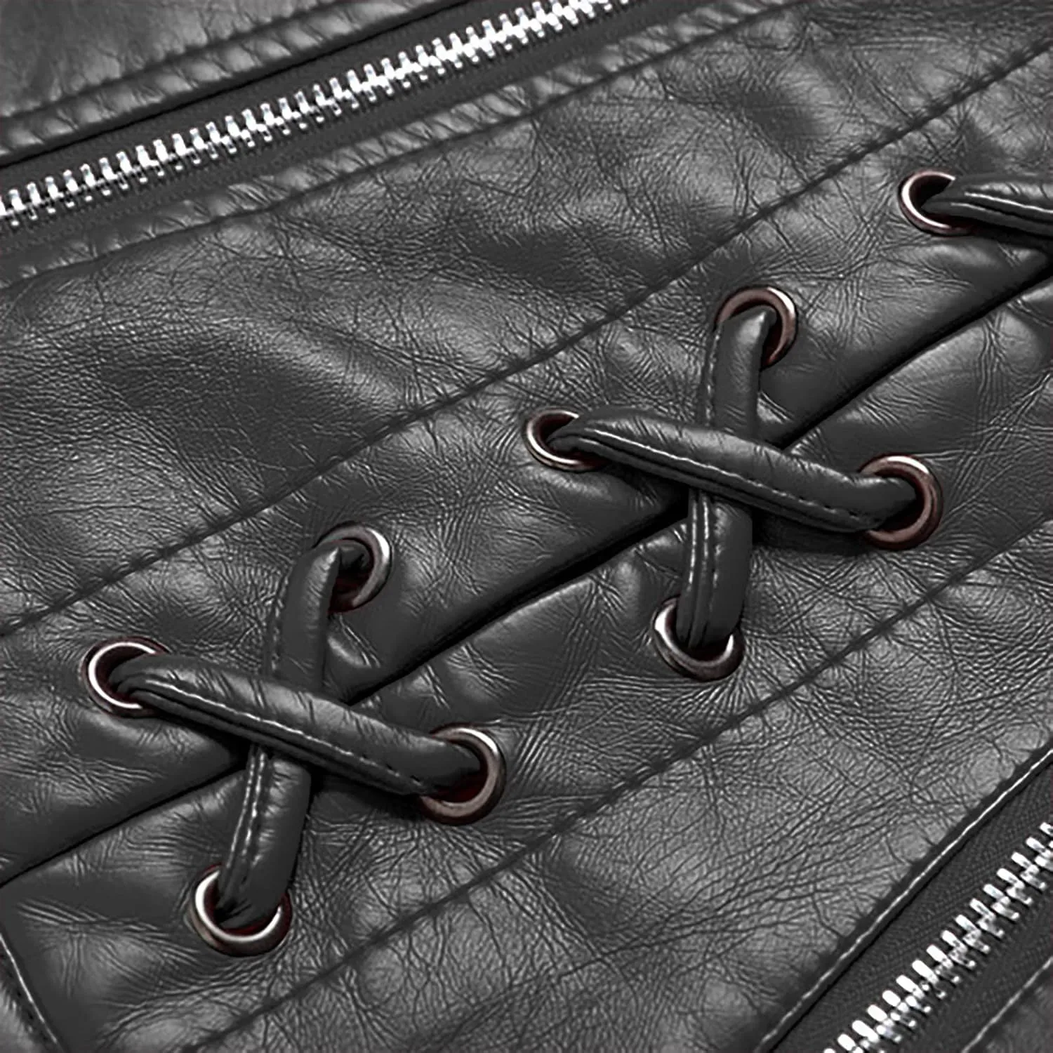 Women's Winter Faux Leather Jacket Ladies Open Front Lapel Draped Outwear Cardigan Solid Blazer Thickened Coat