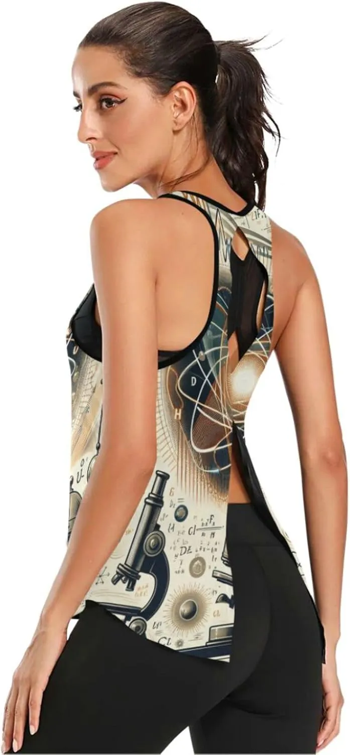 Women's Workout Tank Top Physical-Concepts-equipments Sleeveless Sport Gym Top Athletic Yoga Tank Top