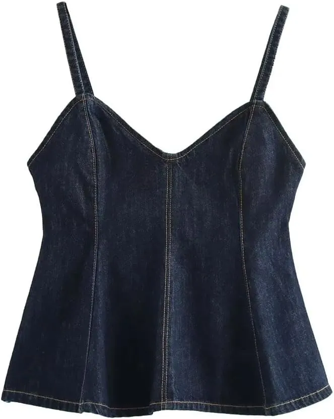 Women's Y2k Vintage Denim Camisole