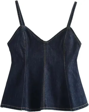 Women's Y2k Vintage Denim Camisole