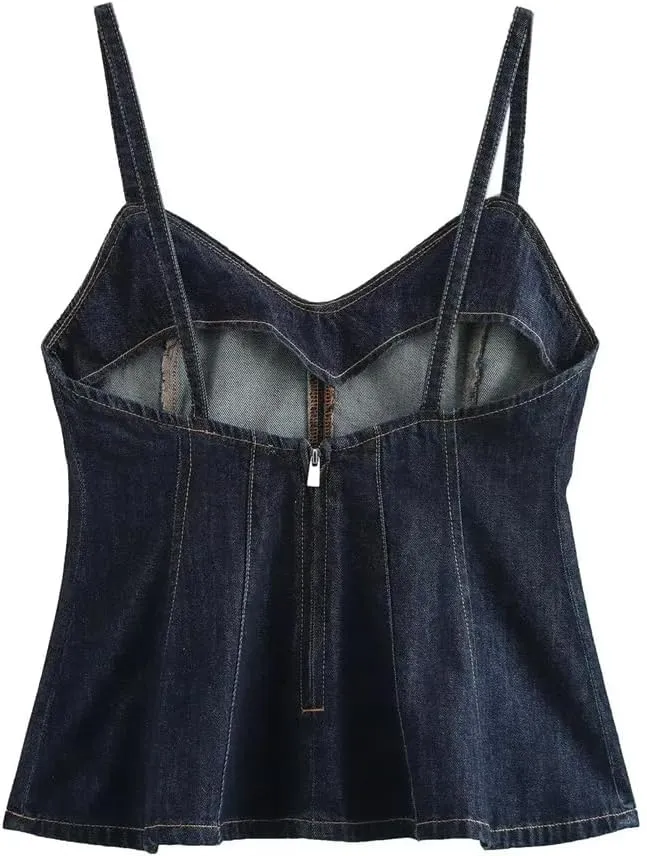 Women's Y2k Vintage Denim Camisole