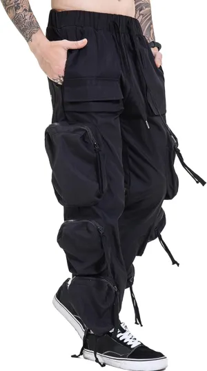 XYXIONGMAO Men's Streetwear Cargo Techwear Pants Designer Tech Wear Hip Hop Designer Mens Goth Cool Joggers Punk Pants Men