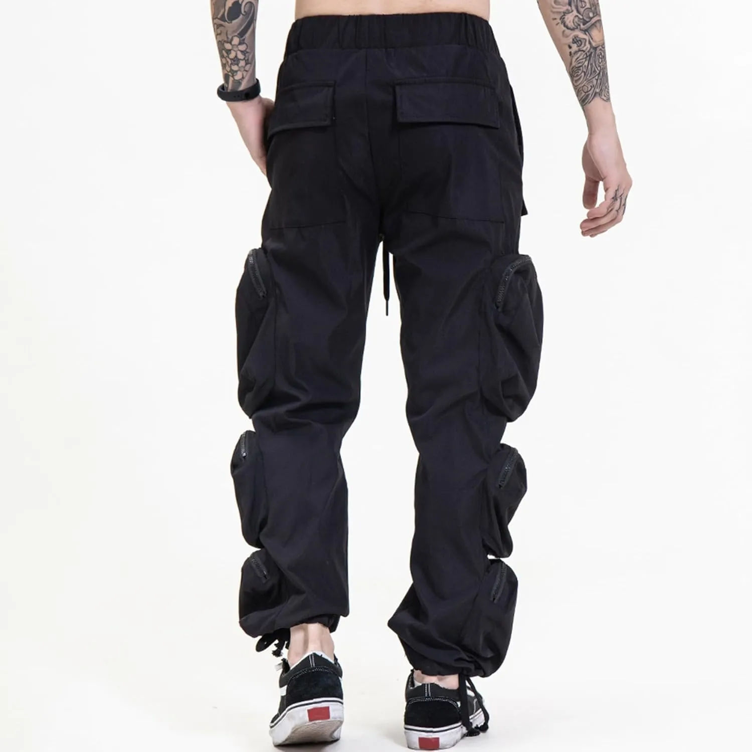 XYXIONGMAO Men's Streetwear Cargo Techwear Pants Designer Tech Wear Hip Hop Designer Mens Goth Cool Joggers Punk Pants Men