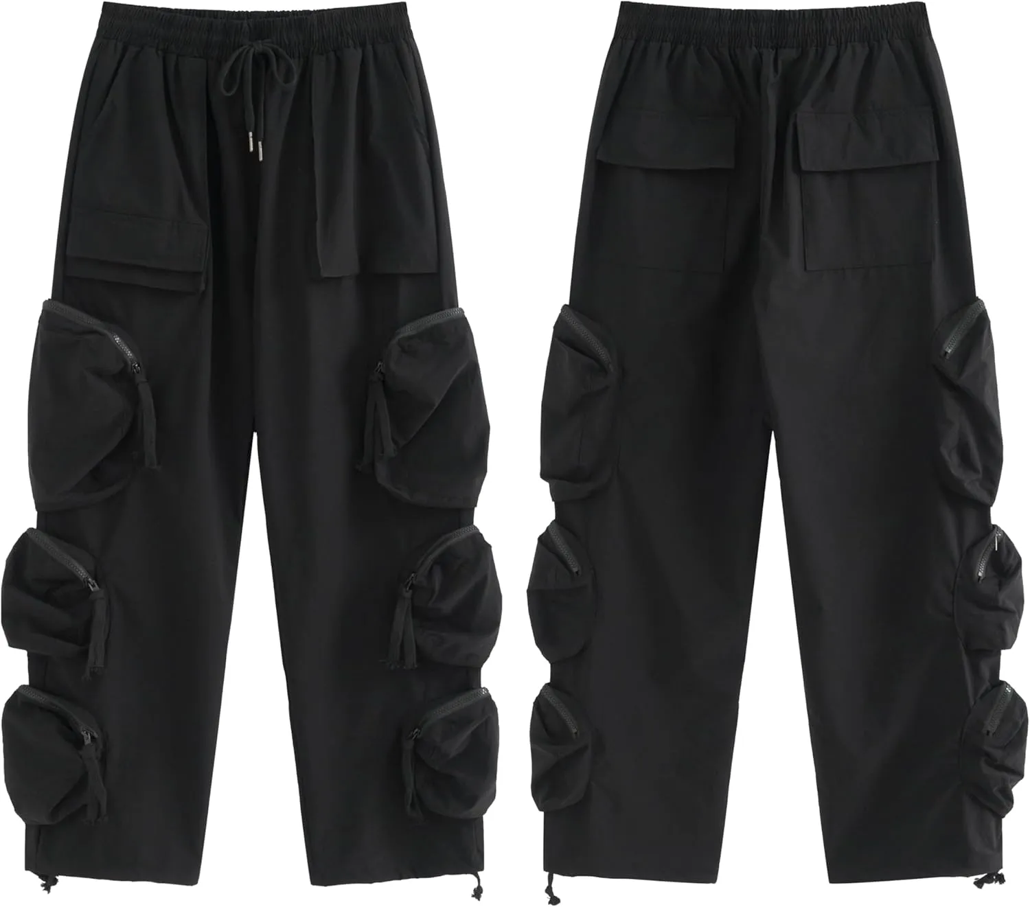 XYXIONGMAO Men's Streetwear Cargo Techwear Pants Designer Tech Wear Hip Hop Designer Mens Goth Cool Joggers Punk Pants Men