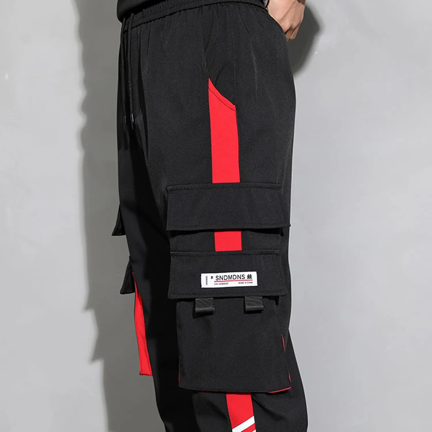 XYXIONGMAO Men's Streetwear Joggers Casual Sports Pants Baggy Casual Techwear Hip Hop Sweatpants Black Cargo Pants for Men