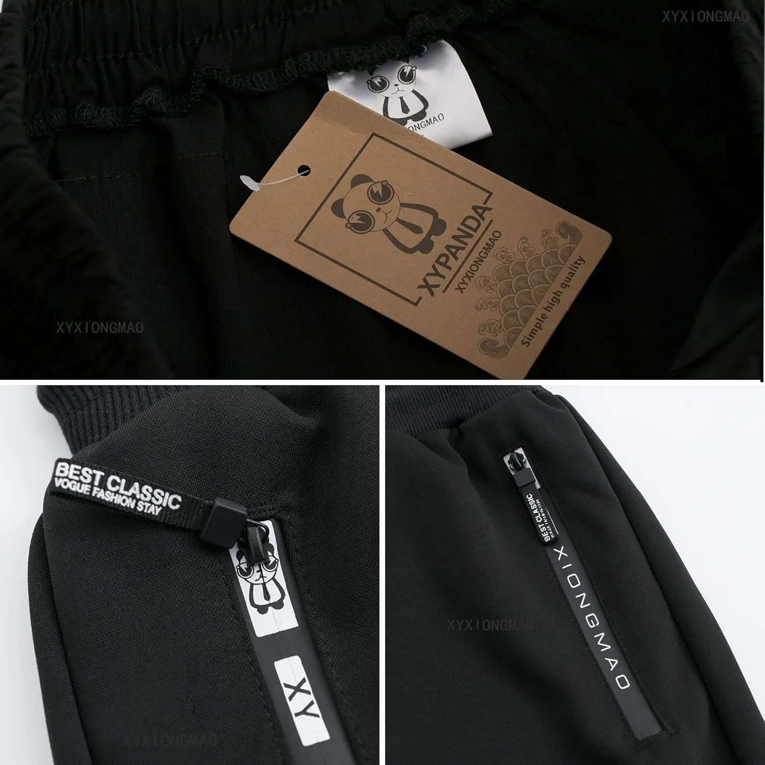 XYXIONGMAO Men's Unisex Cargo Harem Pants Functional Tactical Sweatpants Slacks Hip Hop Jogger Techwear Streetwear Overalls