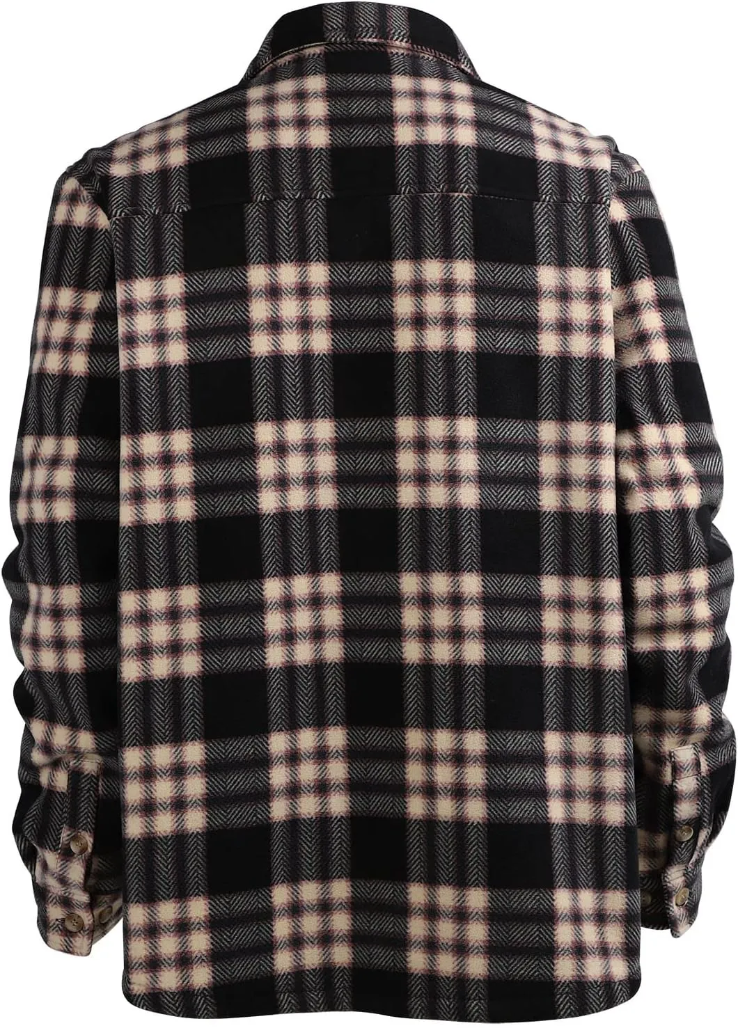 Yasumond Jackets for Men Flannel Zipper Fleece Sweatshirt Heavy Lined Warm Winter Coats Big Tall