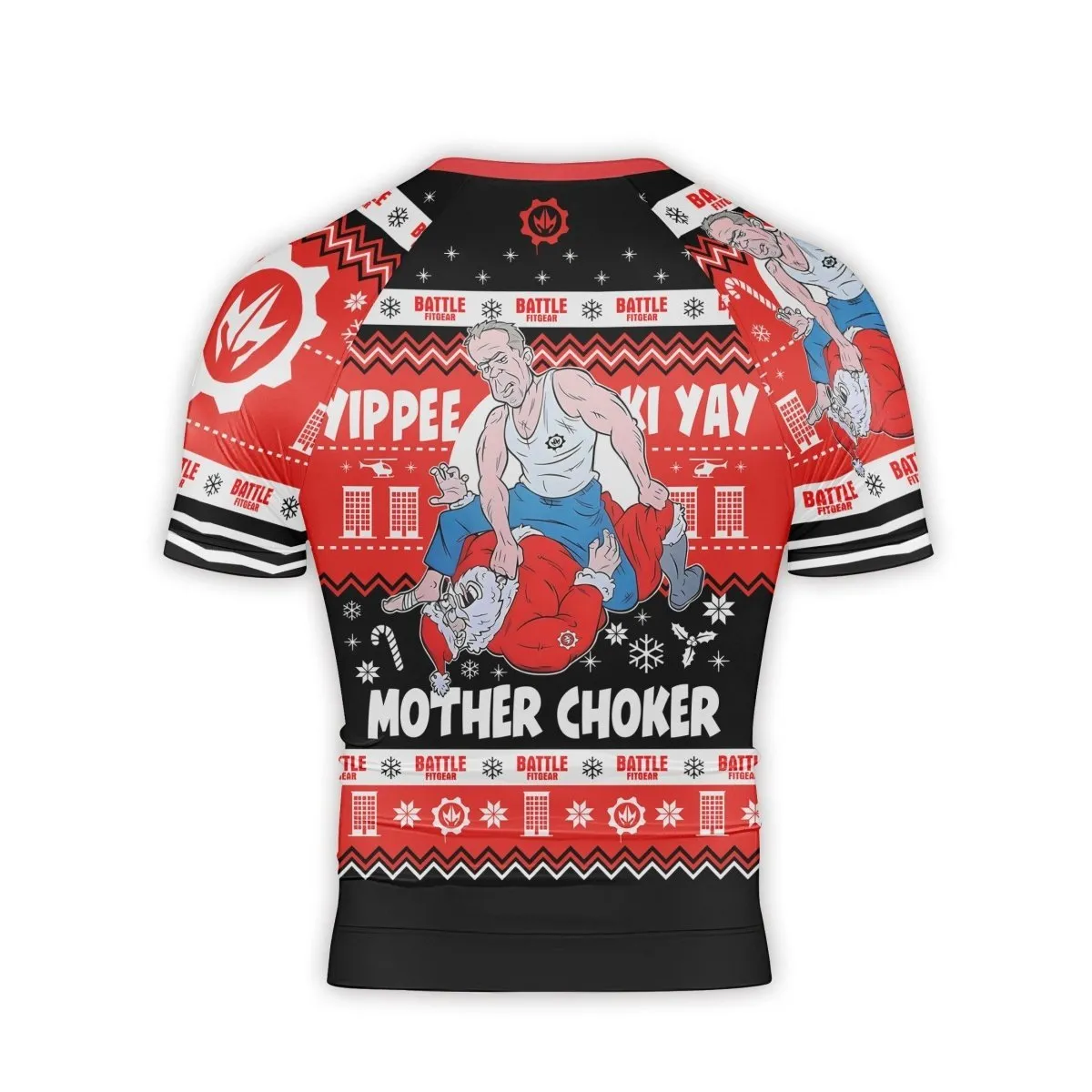 Yippe Ki-Yay Mother Choker Short Sleeve Rash Guard