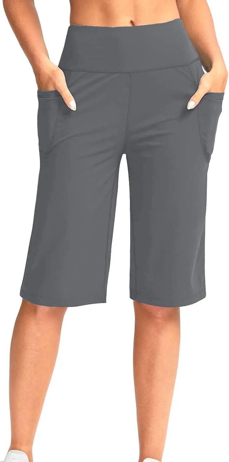 Yoga Capris Summer for Women Casual Stretch High Waisted Yoga Leggings Comfy Wide Leg Pants Womens Yoga Capris for