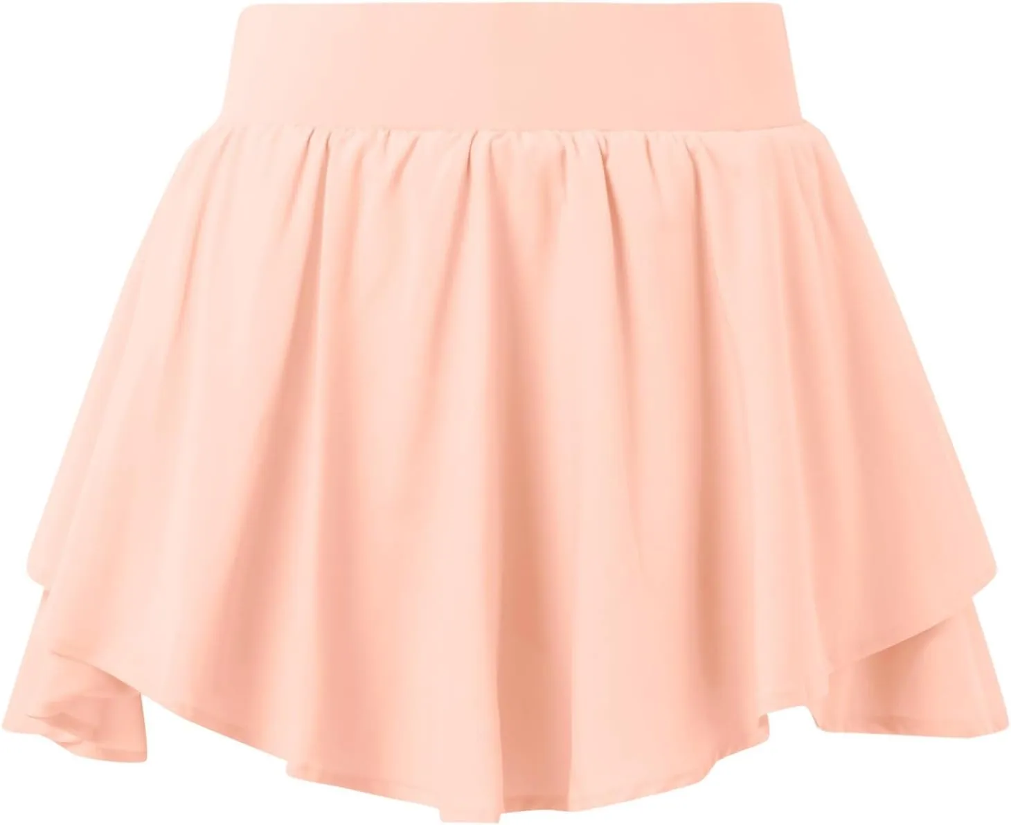 Yoga Skirts Women Cute Comfort Mini Pleated Skirt with Shorts Casual Sports Golf Running Skort Y2k Flowy Ruffle Skirt