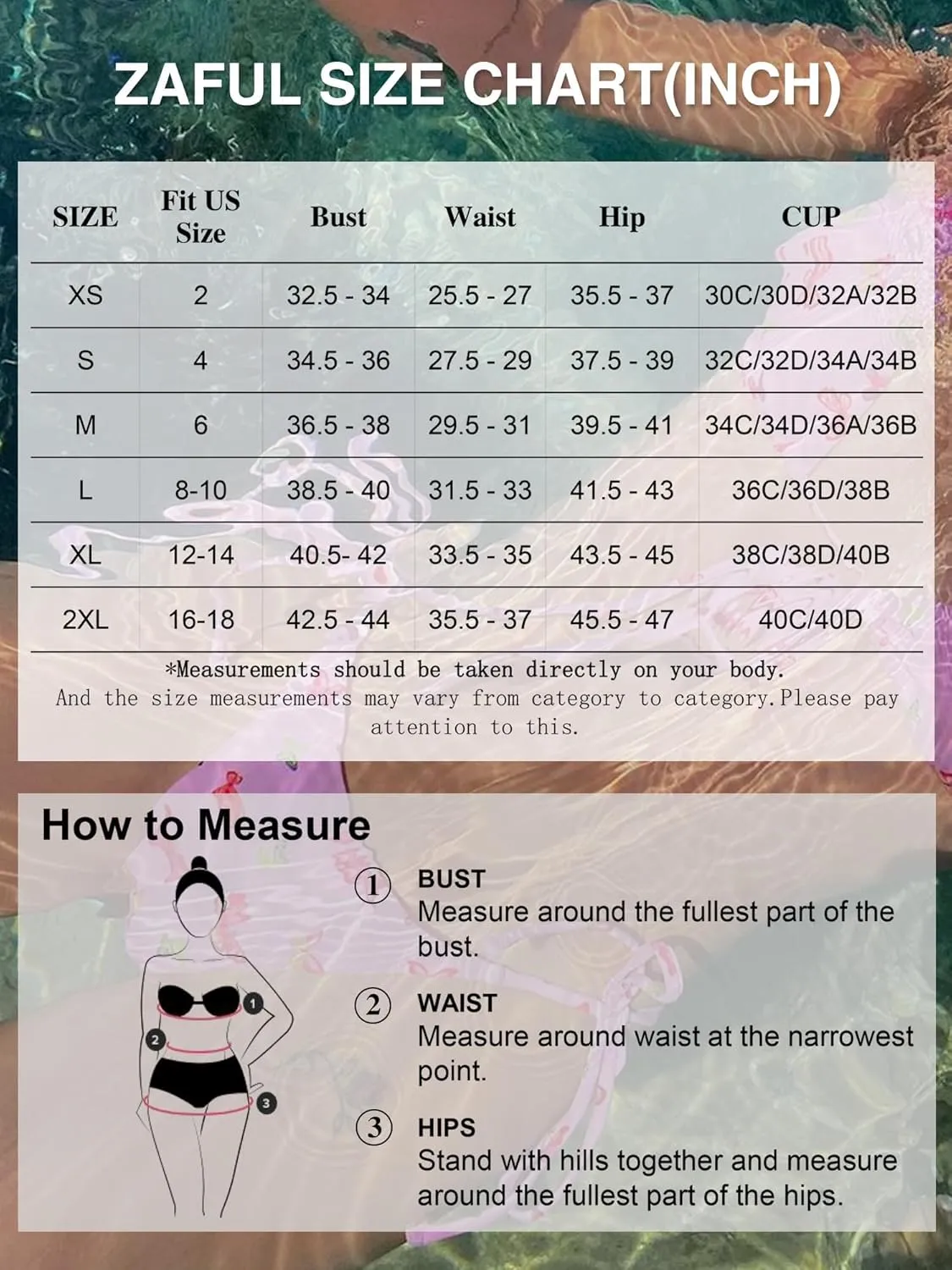 ZAFUL Women's Colorful Stripes Halter Flocking Textured Triangle Tie Side String Bikini Set High Cut Two Piece Bathing Suit