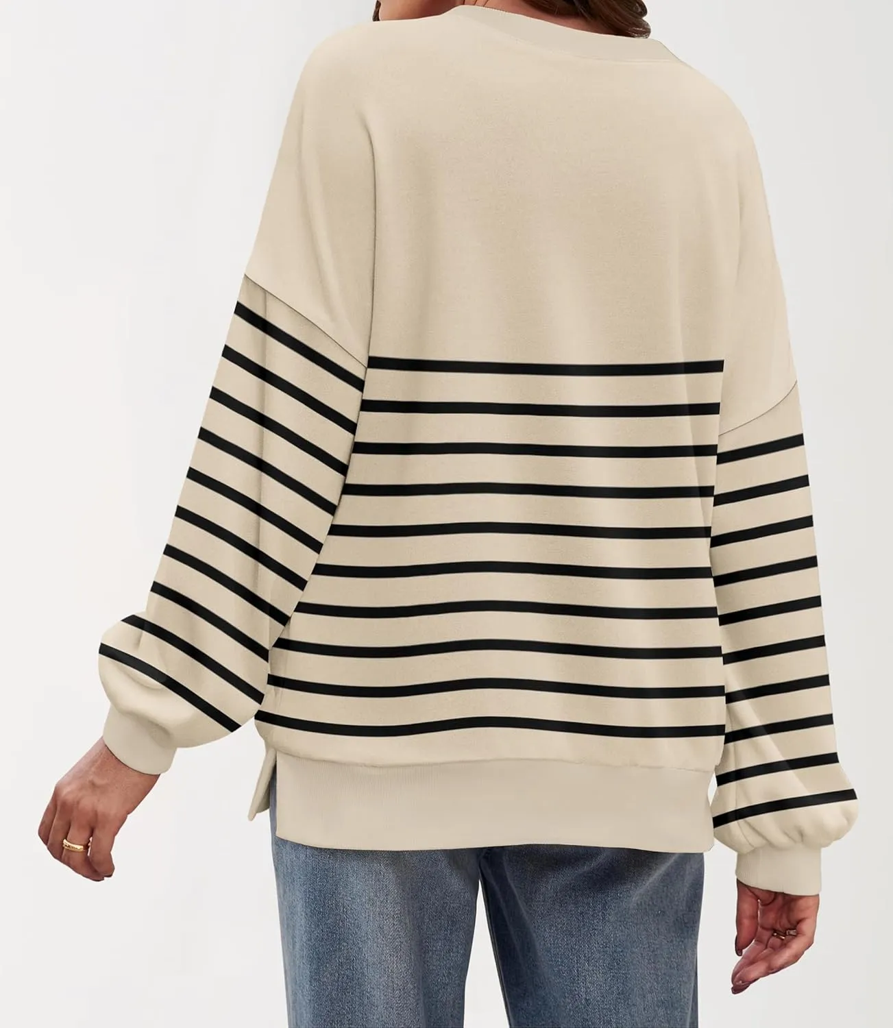 Zeagoo Women Crewneck Sweatshirts Pullover Tops Long Sleeve Shirts Loose Fit Tops Casual Fall Outfits Y2K Clothes 2024