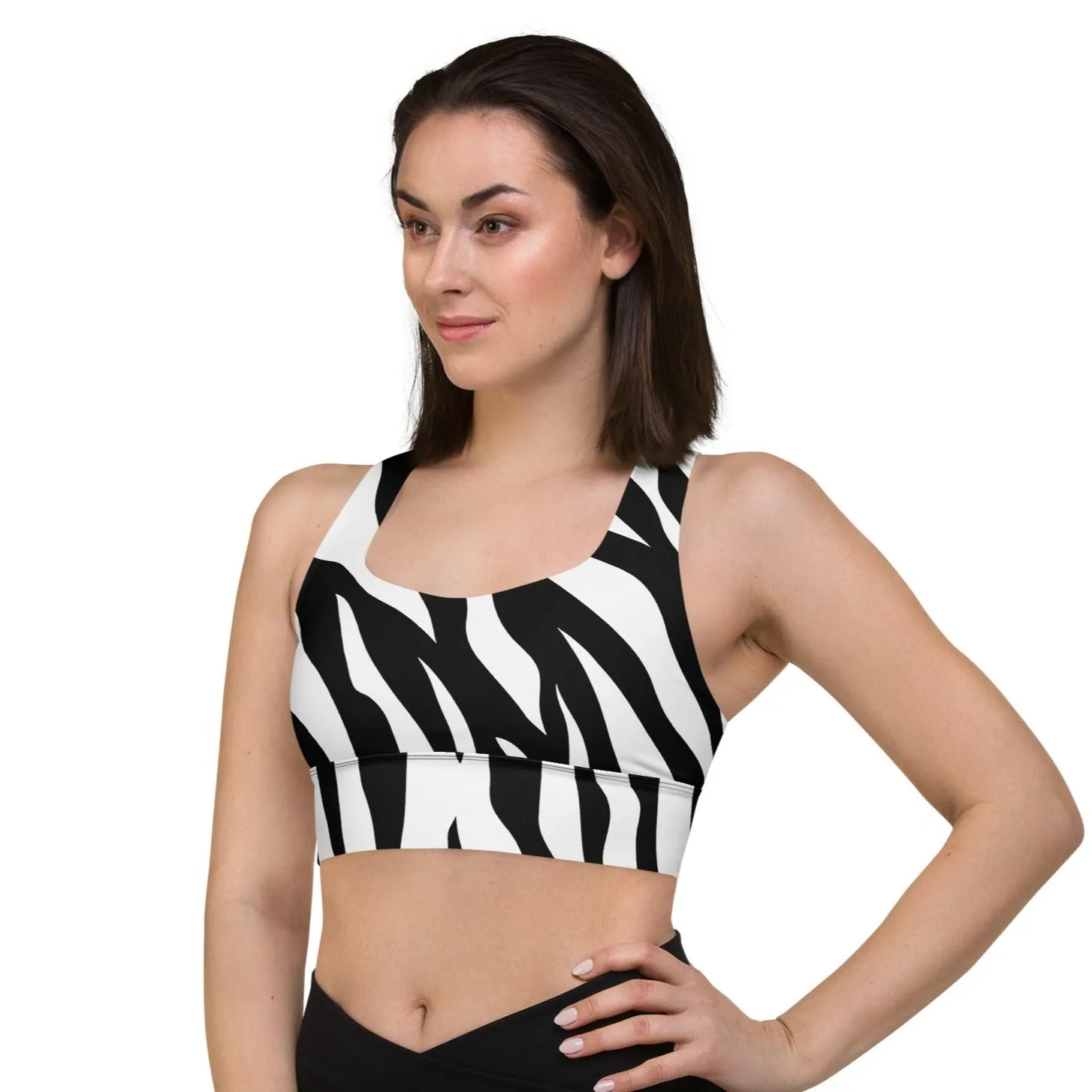 Zebra Print Sports Bra Supportive & Stylish, lioness-love