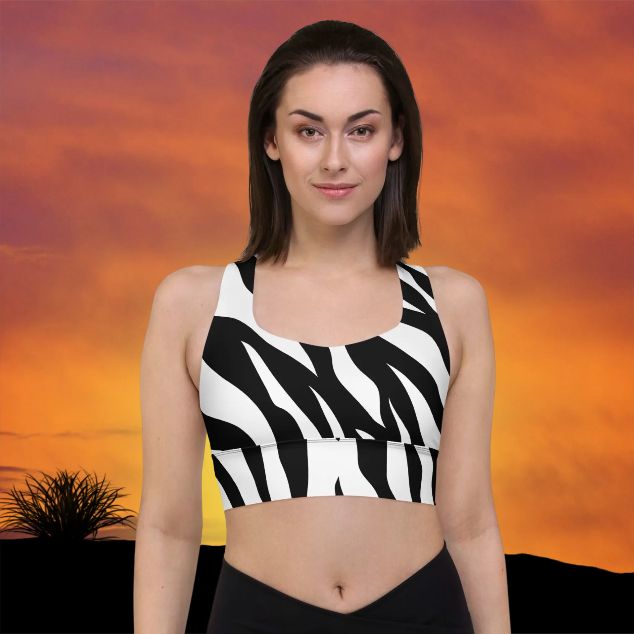 Zebra Print Sports Bra Supportive & Stylish, lioness-love