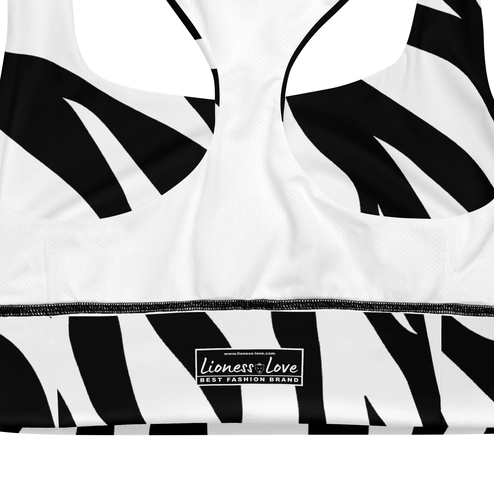 Zebra Print Sports Bra Supportive & Stylish, lioness-love